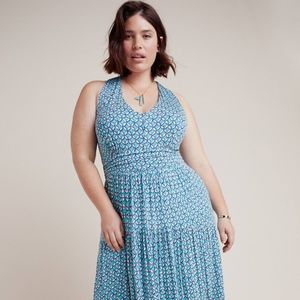 ANTHROPOLOGIE PLUS SIZE 3X Mabel Halter Maxi AMAZING DISCOUNT!!!
